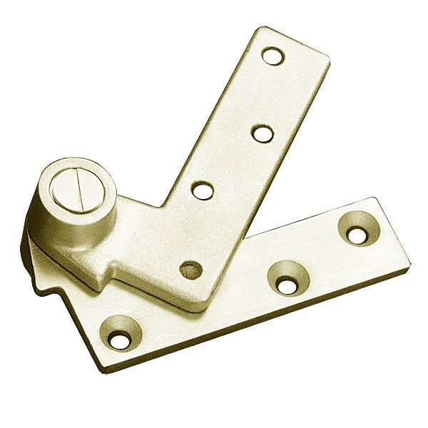 3/4 Offset Hung Full Mortise Standard Top Pivot, 605 Bright Brass